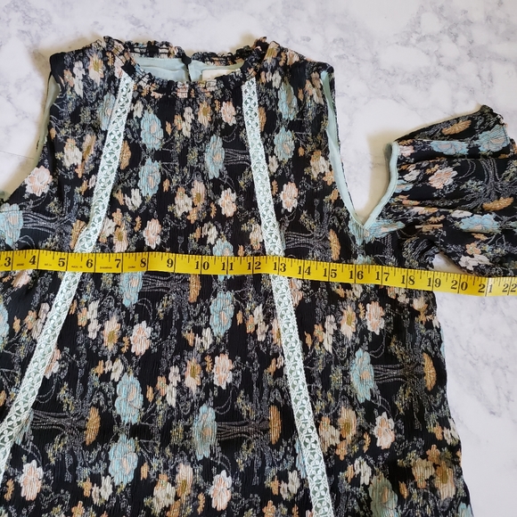 Anthropologie Foxiedox Adora Cold Shoulder Dress Floral Medium NWT - Picture 5 of 9